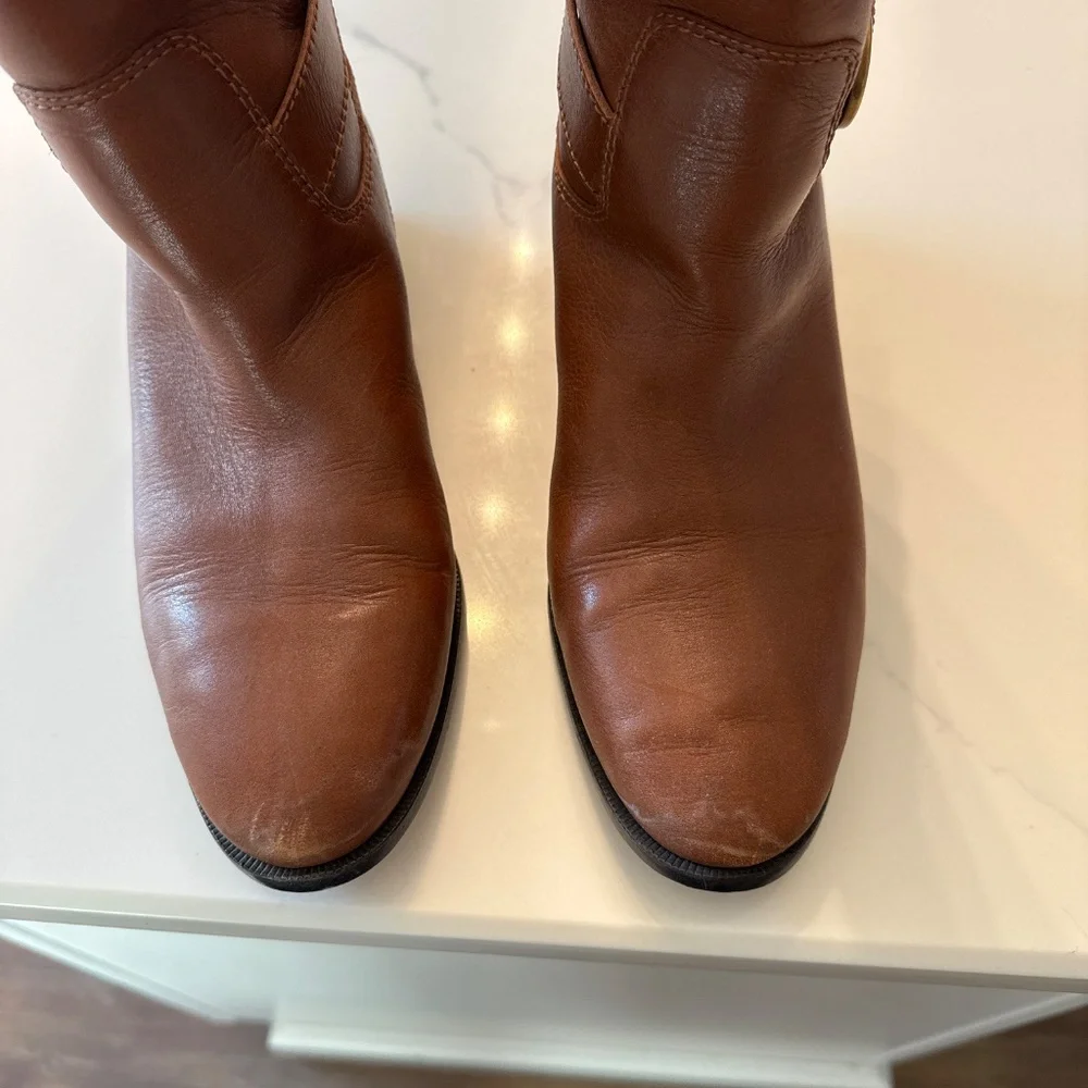 Jcrew knee length leather boots